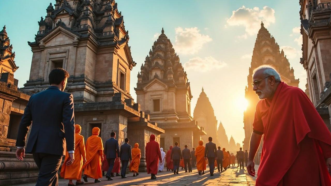 Latest Program: Momen Hangat Prabowo dan Narendra Modi Kunjungi Candi Prambanan