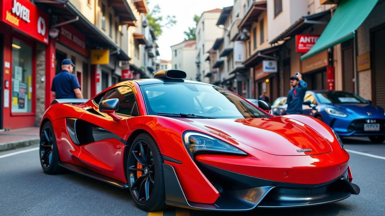 Polisi Olah TKP Kecelakaan McLaren YouTuber Andra ST