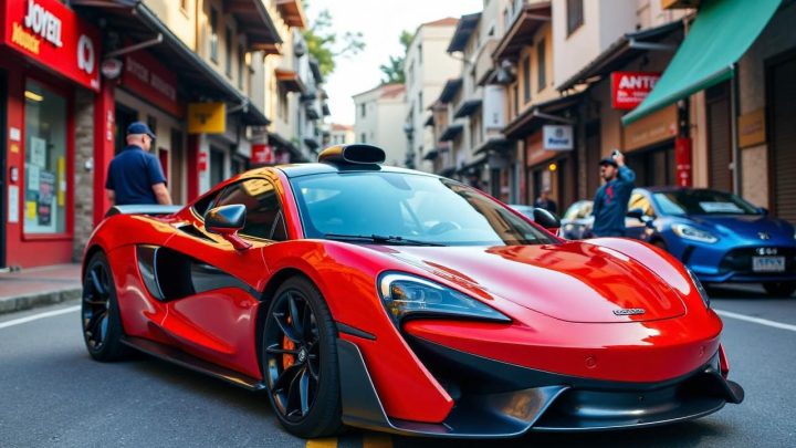 Polisi Olah TKP Kecelakaan McLaren YouTuber Andra ST